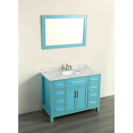 43'' Bosconi SB-252-7DSFGCM Contemporary Single Vanity