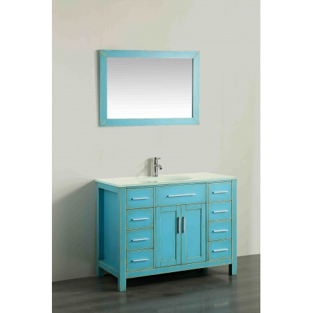 43'' Bosconi SB-252-7DSFGEWG Contemporary Single Vanity