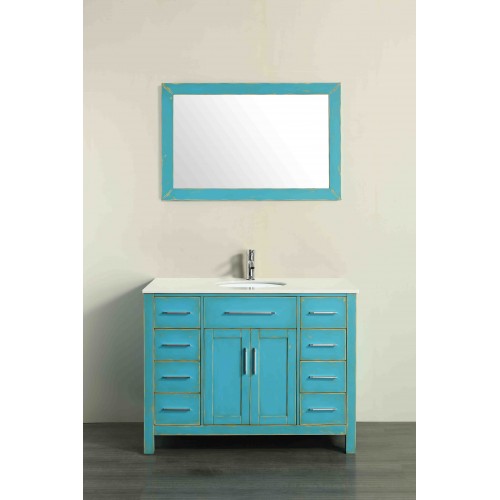 43'' Bosconi SB-252-7DSFGPS Contemporary Single Vanity