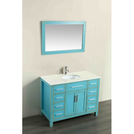 43'' Bosconi SB-252-7DSFGPS Contemporary Single Vanity