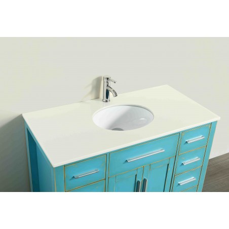 43'' Bosconi SB-252-7DSFGPS Contemporary Single Vanity