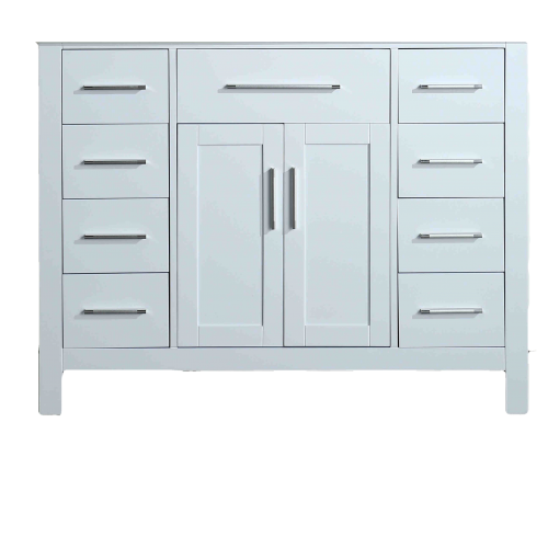 "43"" Bosconi SB-252-7WHMC Main Cabinet White"