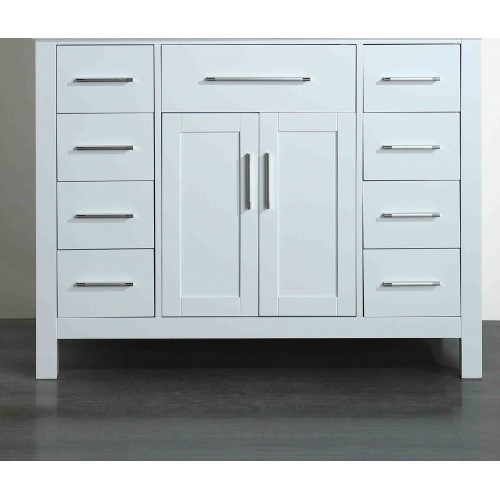 "43"" Bosconi SB-252-7WHMC Main Cabinet White"