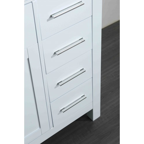 "43"" Bosconi SB-252-7WHMC Main Cabinet White"