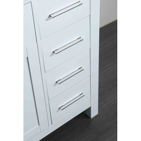 "43"" Bosconi SB-252-7WHMC Main Cabinet White"