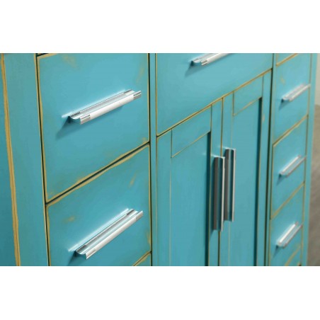 "43"" Bosconi SB-252-7DSFGMC Main Cabinet Sea Foam Green"