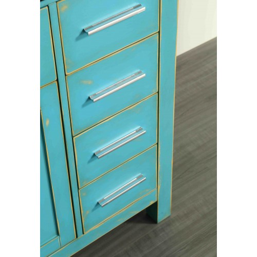 "43"" Bosconi SB-252-7DSFGMC Main Cabinet Sea Foam Green"