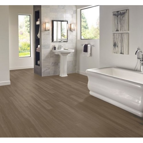 Armstrong LUXE with Rigid Core Empire Walnut - Flint Gray