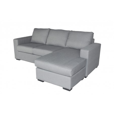 Colton Linen 2-Pieces Sectional Sofa in Grey