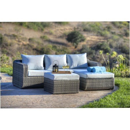 Luies 3-Piece All-Weather Wicker Patio Conversation Set