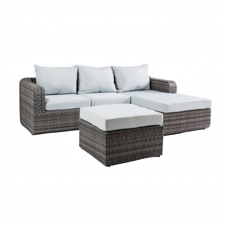 Luies 3-Piece All-Weather Wicker Patio Conversation Set