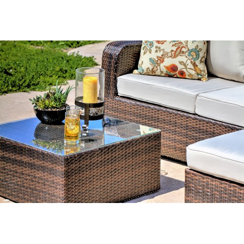 Luies 3-Piece All-Weather Wicker Patio Conversation Set