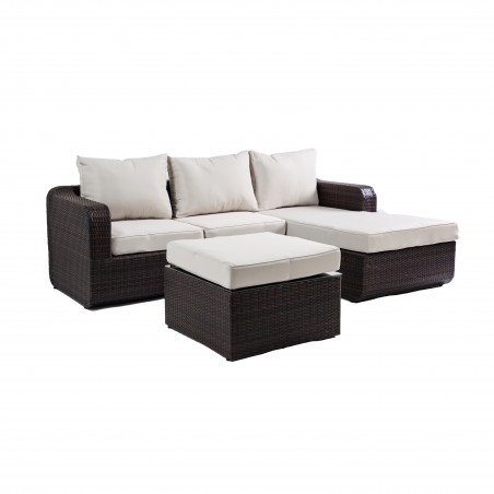 Luies 3-Piece All-Weather Wicker Patio Conversation Set