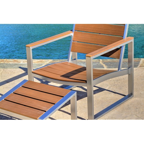 Liberty 7-Piece All-Weather Brown Color Engineer Plywood Patio Seating Set 