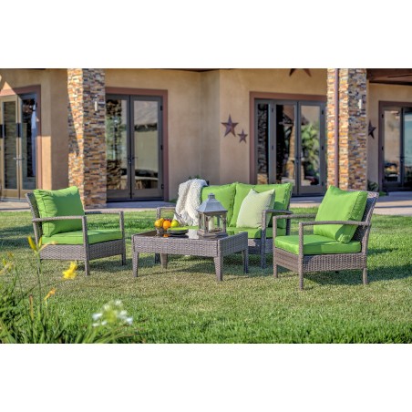 Baymont 4-Piece All Weather Wicker Conversation Set