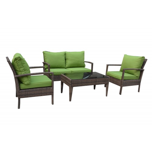 Baymont 4-Piece All Weather Wicker Conversation Set