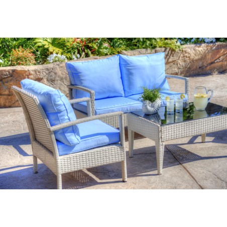 Baymont 4-Piece All Weather Wicker Conversation Set