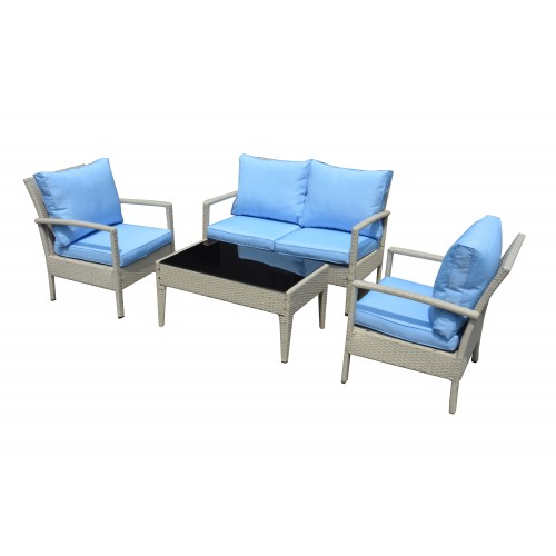 Baymont 4-Piece All Weather Wicker Conversation Set