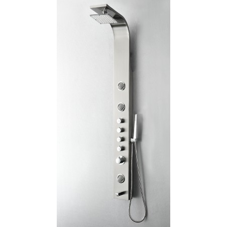 Fresca Geona Stainless Steel (Brushed Silver) Thermostatic Shower Massage Panel