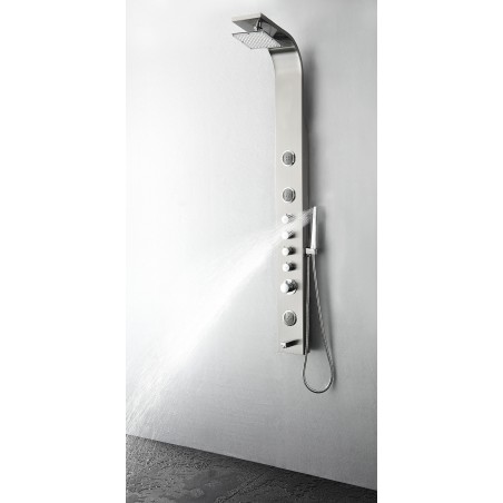 Fresca Geona Stainless Steel (Brushed Silver) Thermostatic Shower Massage Panel