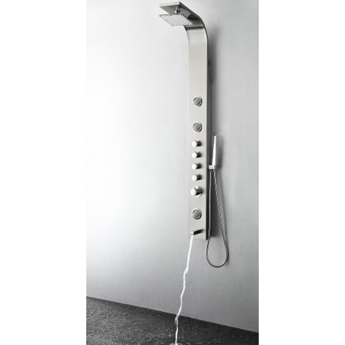 Fresca Geona Stainless Steel (Brushed Silver) Thermostatic Shower Massage Panel