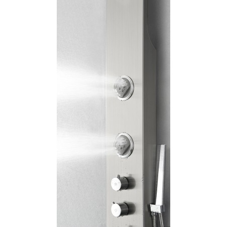 Fresca Geona Stainless Steel (Brushed Silver) Thermostatic Shower Massage Panel