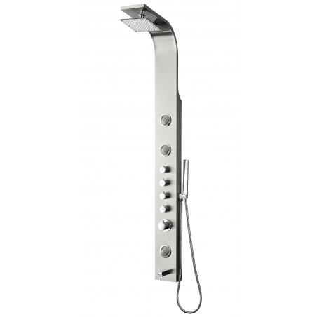 Fresca Geona Stainless Steel (Brushed Silver) Thermostatic Shower Massage Panel