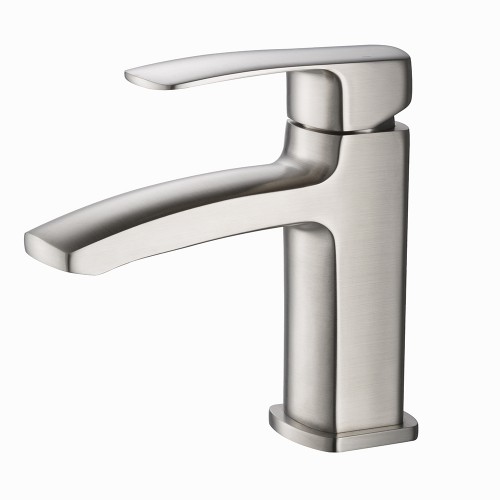 Fresca Fiora Single Hole Mount Bathroom Vanity Faucet - Brushed Nickel