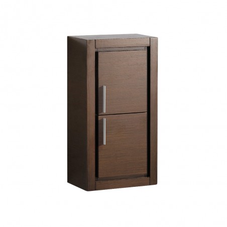 Fresca Wenge Brown Bathroom Linen Side Cabinet w/ 2 Doors