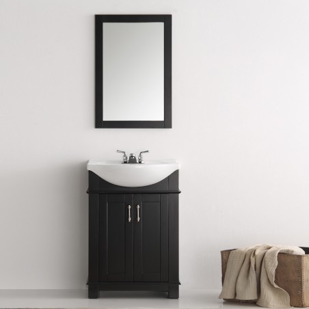 Fresca Hartford 24" Black Traditional Bathroom Vanity