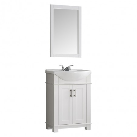 Fresca Hartford 24" White Traditional Bathroom Vanity