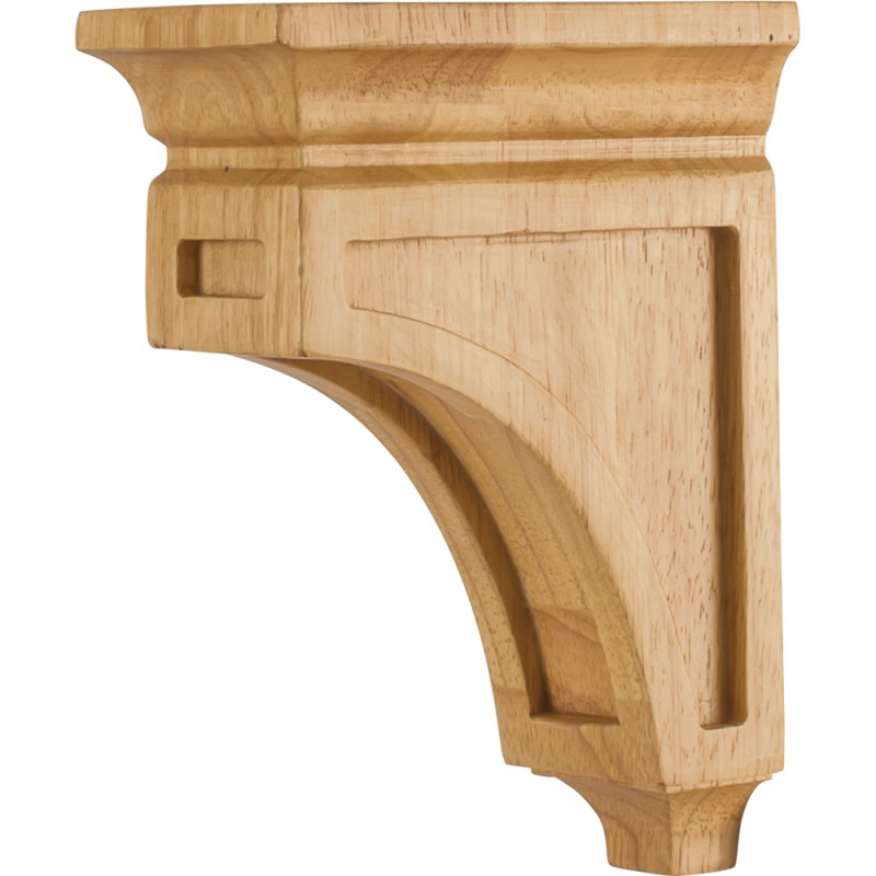 Mission Style Bar Bracket Corbel 3" x 6" x 8" Species:  Al