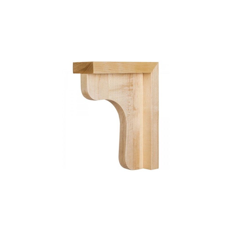 Traditional Wood Bar Bracket Corbel 2-1/2" x 6" x 8"        