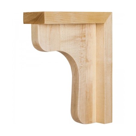 Traditional Wood Bar Bracket Corbel 2-1/2" x 6" x 8"        