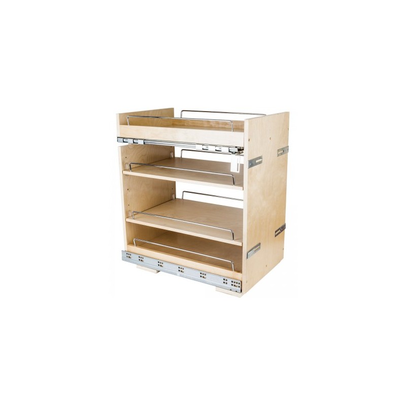 14" Base cabinet pullout with premium soft-close undermount 