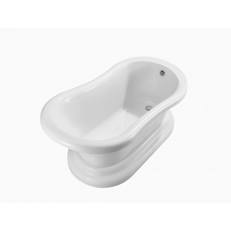 60" Soaking Freestanding Tub With External Drain