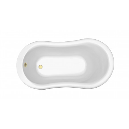 60" Soaking Freestanding Tub With External Drain
