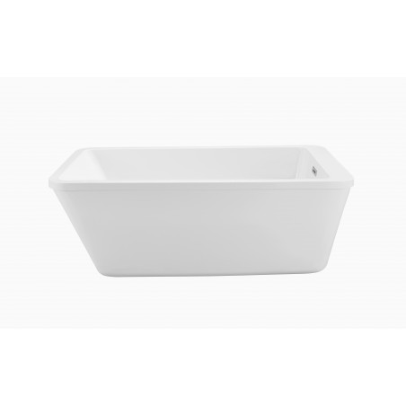 60" Soaking Freestanding Tub With Internal Drain