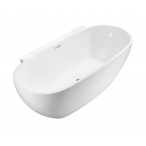 59" Soaking Freestanding Tub With Internal Drain