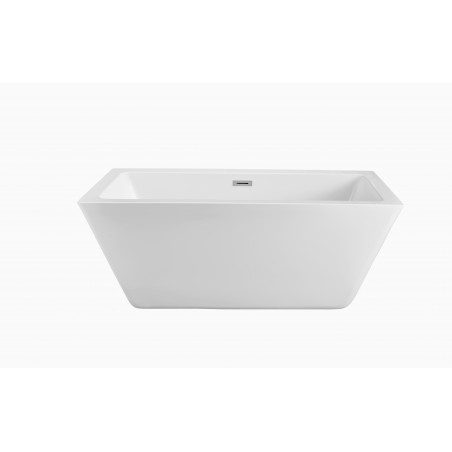 60" Soaking Freestanding Tub With Internal Drain