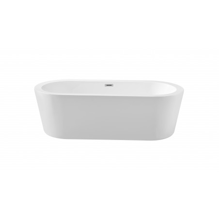 67" Soaking Freestanding Tub With Internal Drain