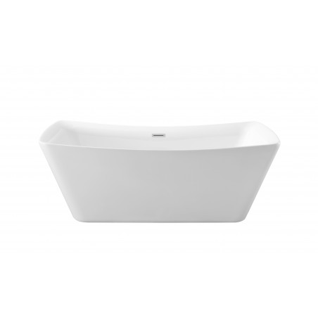 62" Soaking Freestanding Tub With Internal Drain