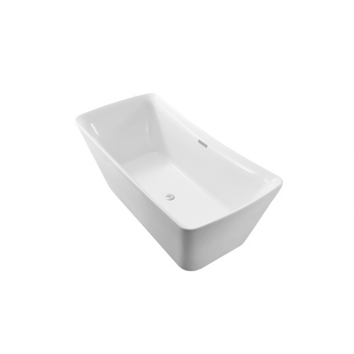 62" Soaking Freestanding Tub With Internal Drain