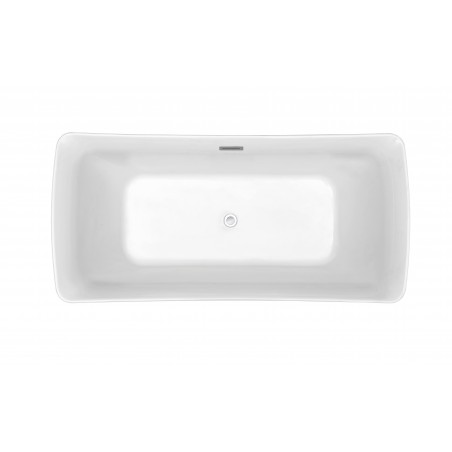 62" Soaking Freestanding Tub With Internal Drain