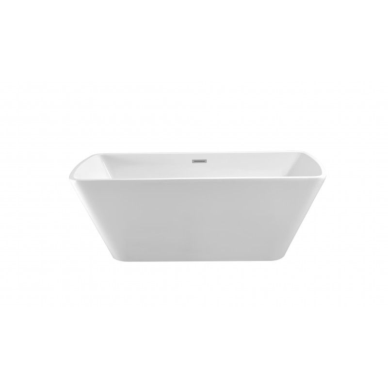 59" Soaking Freestanding Tub With Internal Drain