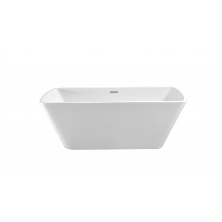 59" Soaking Freestanding Tub With Internal Drain