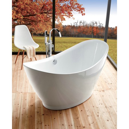 67.3" WHITE ACRYLIC TUB - NO FAUCET