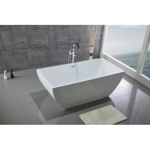 67" WHITE ACRYLIC TUB - NO FAUCET