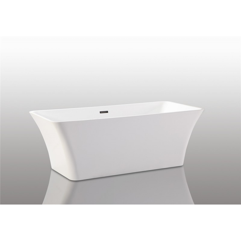 67" WHITE ACRYLIC TUB - NO FAUCET