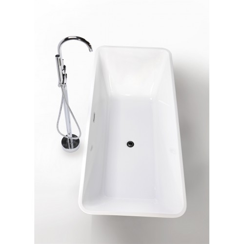 67" WHITE ACRYLIC TUB - NO FAUCET